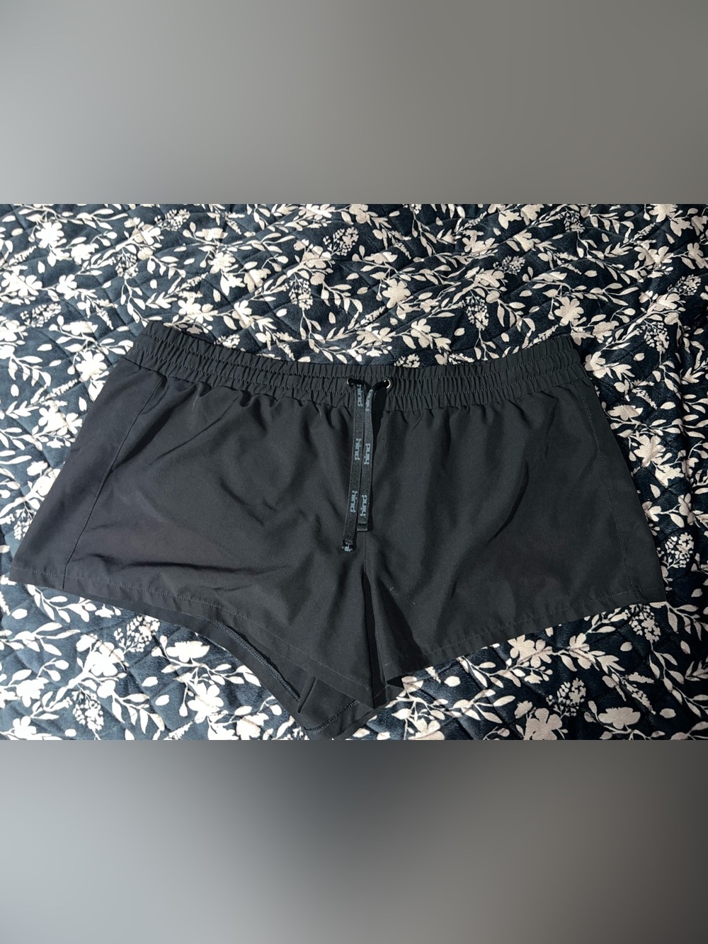 Hind Black Women's Athletic Drawstring Running Shorts